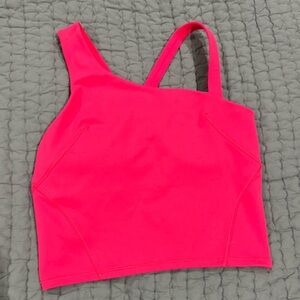 Vibrant Lululemon Pink Asymmetrical Tank Top